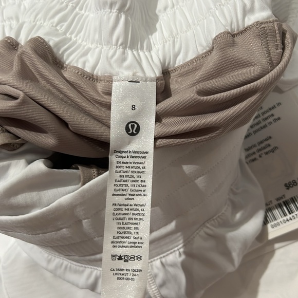 Lululemon Hotty Hot HR Short 4” Lined White - Picture 4 of 6